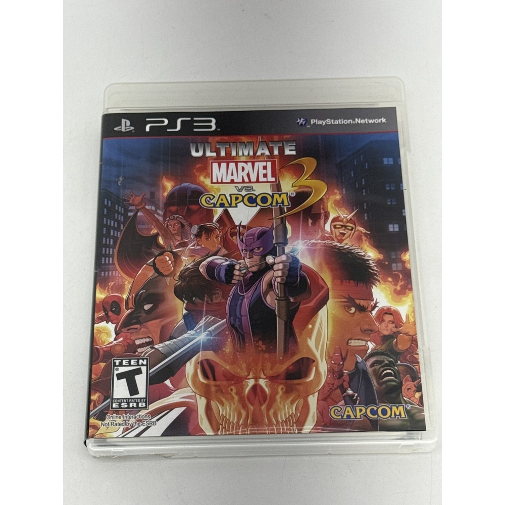 Capcom Marvel Ultimate vs 3 PS3 Sony PlayStation Fighting